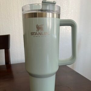 40oz Stanley Cup in the color “spearmint pearlescent”, limited edition.